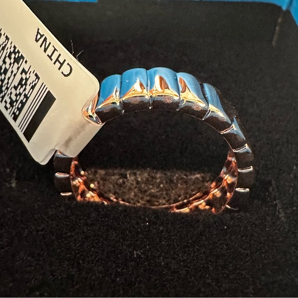 Rose Gold over Sterling Women's Ring - Picture 3 of 6
